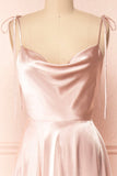 Simple Satin Long Prom Dresses, A-Line Formal Evening Dresses HZ0429